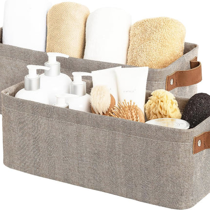StorageWorks Narrow Storage Bins, Small Baskets for Organizing