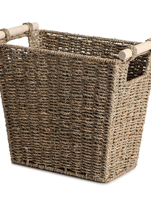 Waste Paper Baskets with Wooden Handles