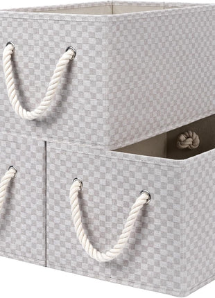 Storage Baskets for Shelves, 3-Pack