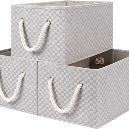 SroageWorks Storage Baskets for Shelves, 3-Pack