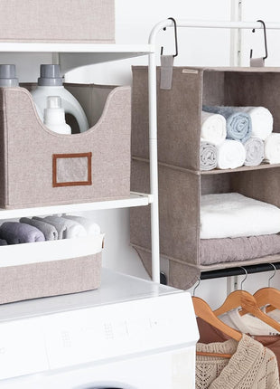 Hanging Closet Organizer with Garment Rod