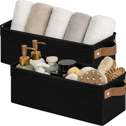 StorageWorks Narrow Storage Bins, Small Baskets for Organizing
