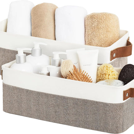 StorageWorks Narrow Storage Bins, Small Baskets for Organizing