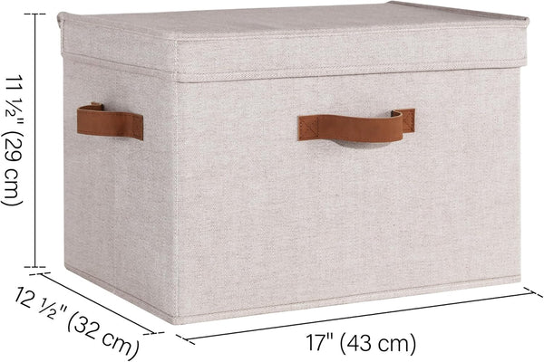 Fabric Storage Bins with Lid, 2-Pack