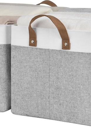 Storage Bins, Shelves Baskets for Organizing, 2 Pack