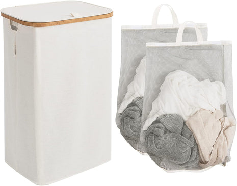 100L Large Laundry Hamper with Lid, 1-Pack