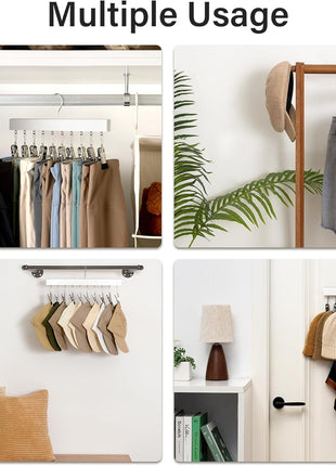 Hat Rack, Closet Organizer and Storage for Baseball Caps