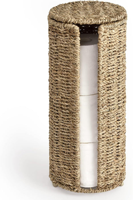 Free Standing Toilet Paper Holder, 3 Rolls of Toilet Tissue Storage