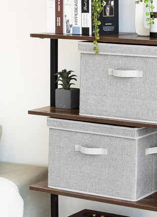 Fabric Storage Bins with Lid, 2-Pack