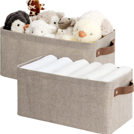 StorageWorks Narrow Storage Bins, Small Baskets for Organizing