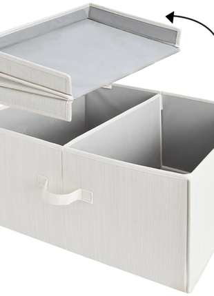 Extra Large Storage Bins with Lids, 55L Decorative Organizer