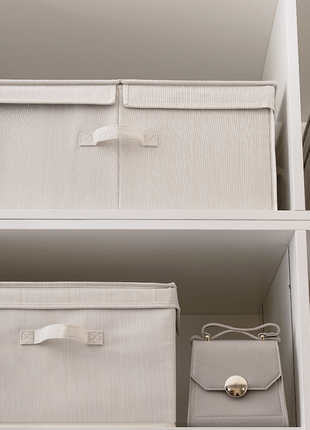 Extra Large Storage Bins with Lids, 55L Decorative Organizer