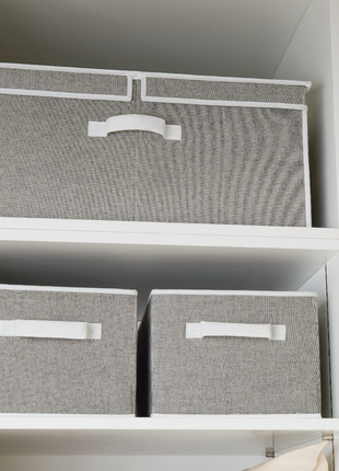 Extra Large Storage Bins with Lids, 55L Decorative Organizer