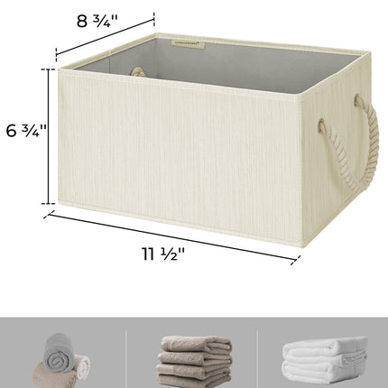 SroageWorks Storage Baskets for Shelves, 3-Pack