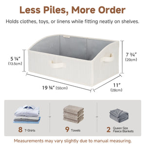 Trapezoid Fabric Storage Bins, Set of 3