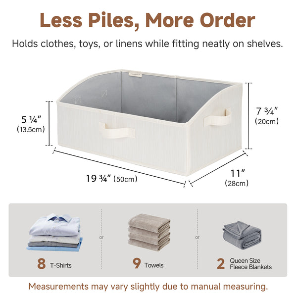 Trapezoid Fabric Storage Bins, Set of 3