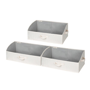 Closet Storage Bins, Trapezoid Storage Box, 3-Pack