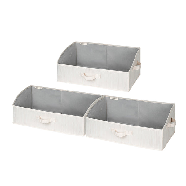 Closet Storage Bins, Trapezoid Storage Box, 3-Pack