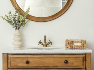 Rectangular Water Hyacinth Basket with Built-in Handles, Small, 2 Pack