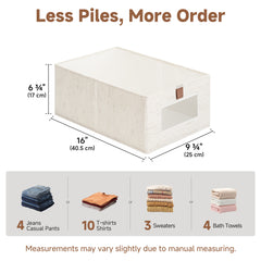 Fabric Storage Bins with Clear Window