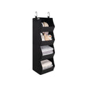 Hanging Closet Organizer, Trapezoid Shelf Design