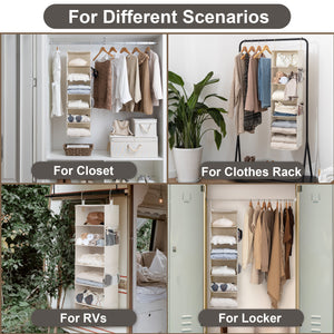 6-Shelf Hanging Closet Organizer