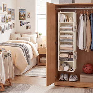 6-Shelf Hanging Closet Organizer