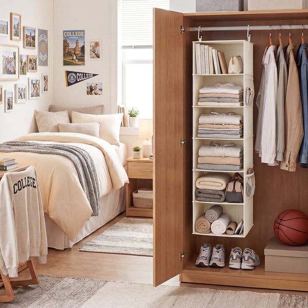 6-Shelf Hanging Closet Organizer