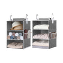 6-Shelf Jumbo Closet Organizers, Two 3-Shelf Separable Hanging Shelves
