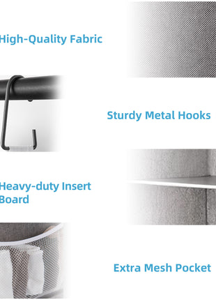 6-Shelf Jumbo Closet Organizers, Two 3-Shelf Separable Hanging Shelves