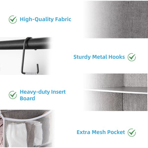 6-Shelf Jumbo Closet Organizers, Two 3-Shelf Separable Hanging Shelves