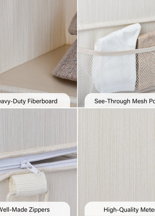 6-Shelf Jumbo Closet Organizers, Two 3-Shelf Separable Hanging Shelves