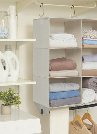 Hanging Closet Organizer with Garment Rod