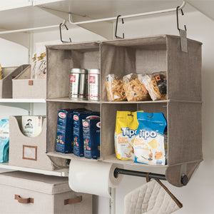 Hanging Closet Organizer with Garment Rod