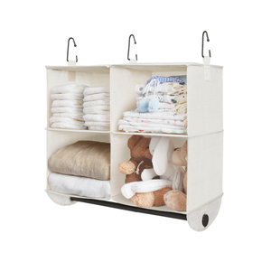 Hanging Closet Organizer with Garment Rod