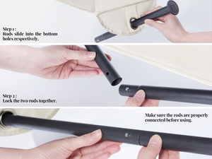 Hanging Closet Organizer with Garment Rod