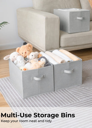 Storage Baskets for Shelves, 3-Pack