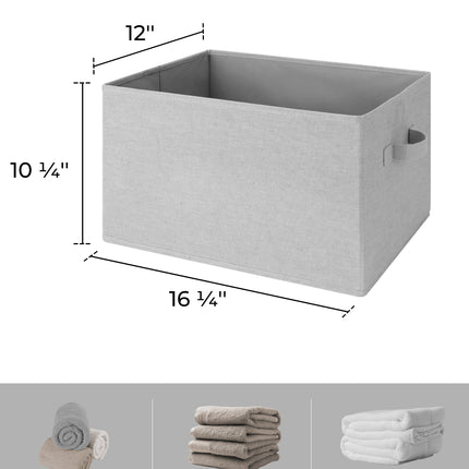 SroageWorks Storage Baskets for Shelves, 3-Pack