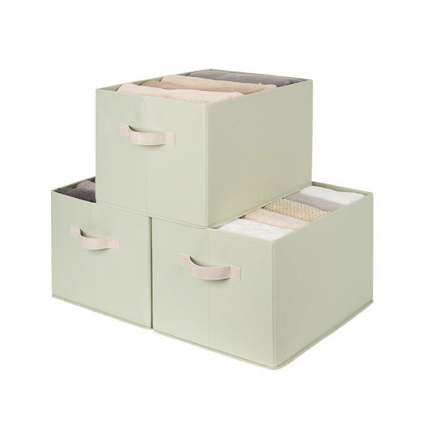 Closet Organizers and Storage Bins, Fabric Storage Baskets for Shelves,  3-Pack