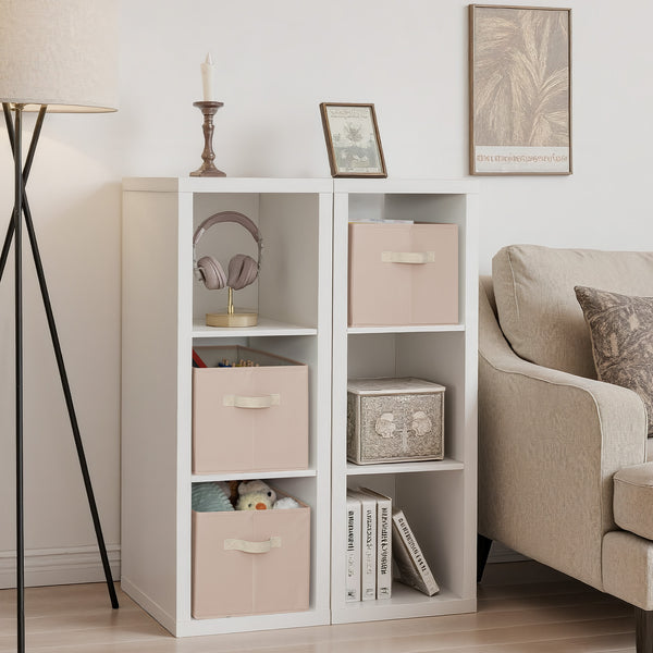 Closet Organizers and Storage Bins, Fabric Storage Baskets for Shelves,  3-Pack