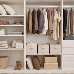 Closet Organizers and Storage Bins, Fabric Storage Baskets for Shelves,  3-Pack