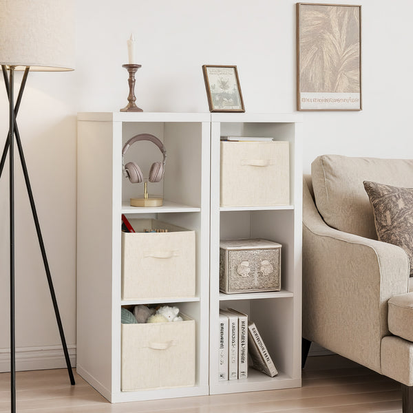 Closet Organizers and Storage Bins, Fabric Storage Bins for Organization, 3-Pack