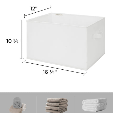 SroageWorks Storage Baskets for Shelves, 3-Pack