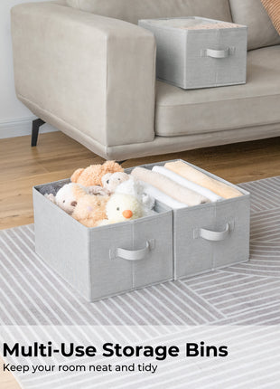 Storage Baskets for Shelves, 3-Pack