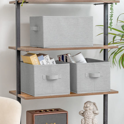 SroageWorks Storage Baskets for Shelves, 3-Pack