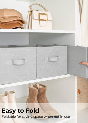 Storage Baskets for Shelves, 3-Pack