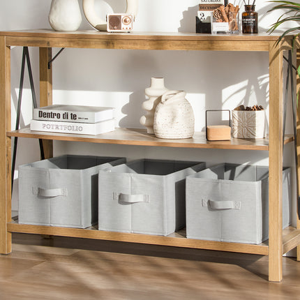 SroageWorks Storage Baskets for Shelves, 3-Pack