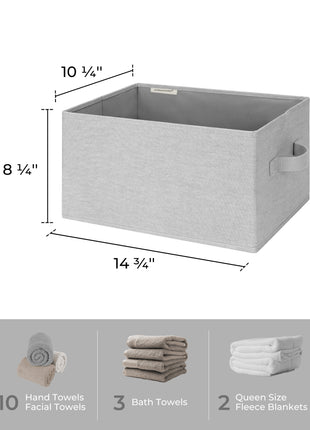 Storage Baskets for Shelves, 3-Pack