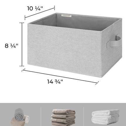 SroageWorks Storage Baskets for Shelves, 3-Pack