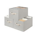 Closet Organizers and Storage Bins, Fabric Storage Baskets for Shelves,  3-Pack